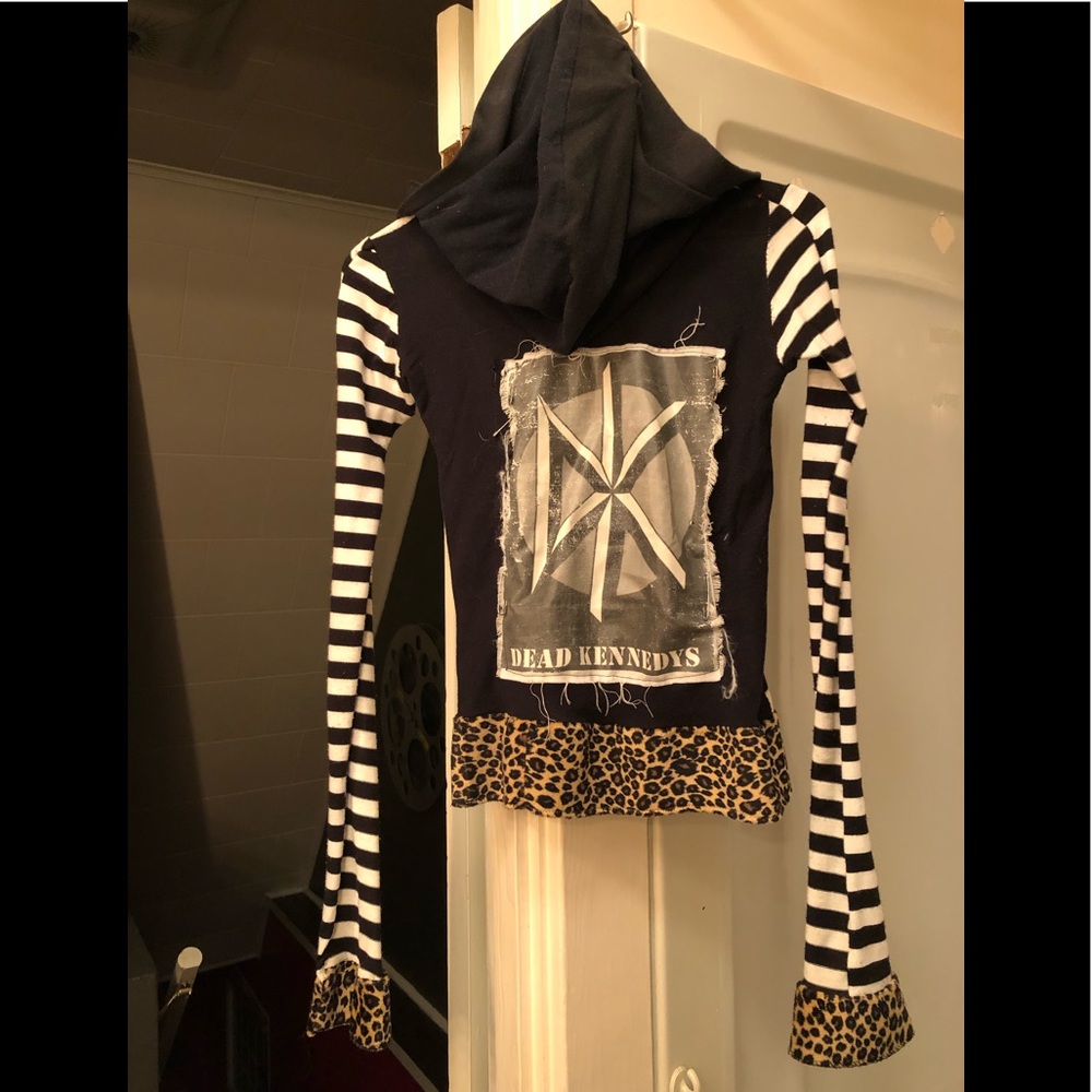 DIY made Punk Hoodie Jacket Dead Kennedys  Xs